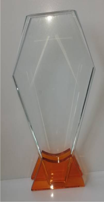 Custom branded crystal award for board meetings &ndash; Ghana